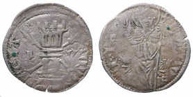 Aquileia. Ludovico I Della Torre (1359-1365). Denaro AG gr. 0,76. qBB