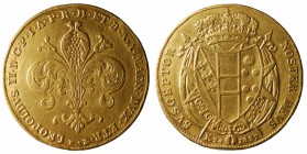 Firenze. Leopoldo II (1824-1859). 80 Fiorini 1827. Gig.1 RR. AU gr. 32,39 qBB *colpo al bordo