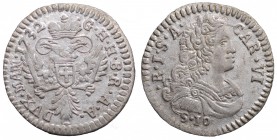 Mantova. Carlo VI d'Asburgo (1707-1740). 10 soldi 1732. Bignotti 3; MIR 753/2. SPL