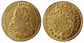 Napoli. Ferdinando IV di Borbone (1759-1816). 6 Ducati 1771. AU gr. 8,84. Gig. 19 mBB
