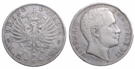 Vittorio Emanuele III. Roma. 2 lire 1905. Ag gr. 9,88. Gig. 93 BB