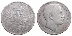 Vittorio Emanuele III. Roma. 2 lire 1907. Ag gr. 9,91. Gig. 95 BB