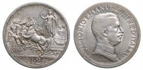 Vittorio Emanuele III. Roma. 2 lire 1916. Ag. Gig. 103 SPL