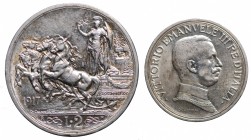 Vittorio Emanuele III. Roma. 2 lire 1917. Ag. Gig. 104 mSPL