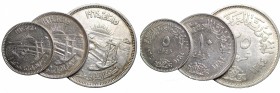 Egitto. lotto 3 monete in Ag conservazioni medie SPL-FDC