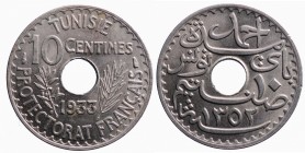 Tunisia. Protettorato francese. 10 centimes 1933. qFDC