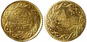 Turchia. Mahmud II. Cedid Mahmudiye AH 1223/28 (1834). AU gr. 1,64. KM#645 qFDC