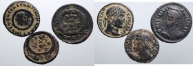 Lotto di 3 monete in bronzo del tardo impero da catalogare (Giuliano II e Costantino I). Conservazioni medie BB