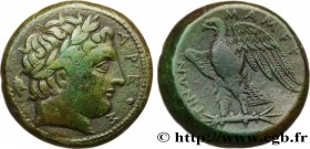 SICILY - MESSANA
Type : Litra 
Date : c. 264-241 AC. 
Mint name / Town : Messine, Sicile 
Metal : bronze 
Diameter : 26,5  mm
Orientation dies : 6  h....
