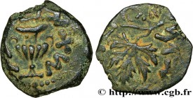 JUDAEA - FIRST REVOLT
Type : Prutah 
Date : 67 
Mint name / Town : Judée, Jérusalem 
Metal : copper 
Diameter : 15,5  mm
Orientation dies : 12  h.
Wei...