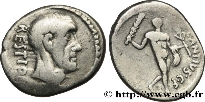 ANTIA
Type : Denier 
Date : 47 AC. 
Mint name / Town : Rome 
Metal : silver 
Mil...