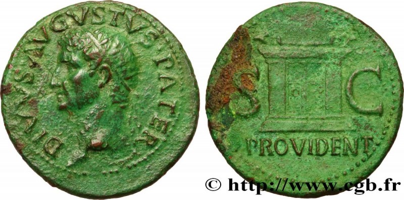 AUGUSTUS
Type : As 
Date : 22/23-30 ou 31-37 
Mint name / Town : Rome 
Metal : c...