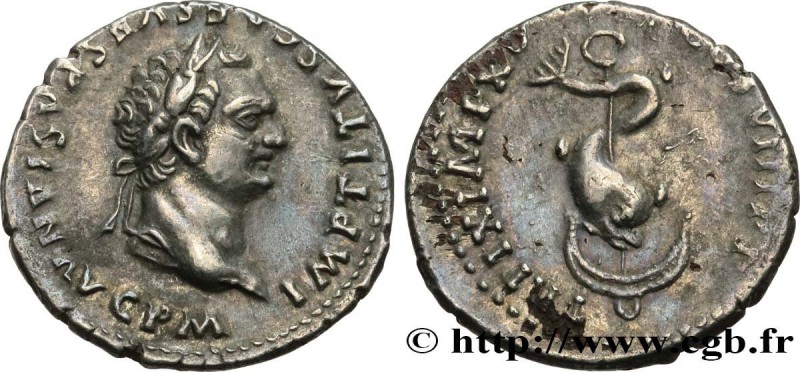 TITUS
Type : Denier 
Date : 80 
Mint name / Town : Rome 
Metal : silver 
Millesi...