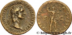 DOMITIANUS
Type : Dupondius 
Date : 90-91 
Mint name / Town : Rome 
Metal : copper 
Diameter : 29  mm
Orientation dies : 6  h.
Weight : 13,28  g.
Obve...