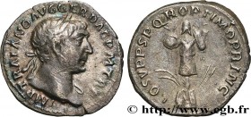 TRAJANUS
Type : Denier 
Date : 107 
Mint name / Town : Rome 
Metal : silver 
Millesimal fineness : 900  ‰
Diameter : 18,5  mm
Orientation dies : 6  h....