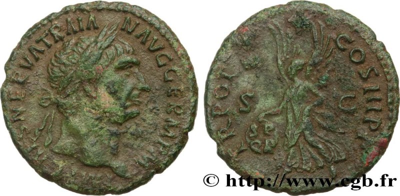 TRAJANUS
Type : As 
Date : 100 
Mint name / Town : Rome 
Metal : copper 
Diamete...