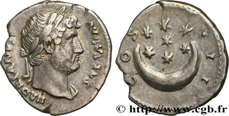 HADRIAN
Type : Denier 
Date : 127 
Mint name / Town : Rome 
Metal : silver 
Mill...