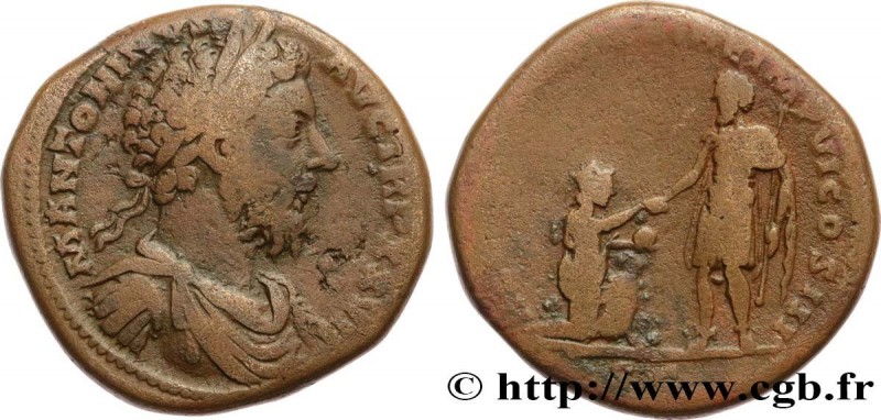 MARCUS AURELIUS
Type : Sesterce 
Date : 173 
Mint name / Town : Rome 
Metal : co...