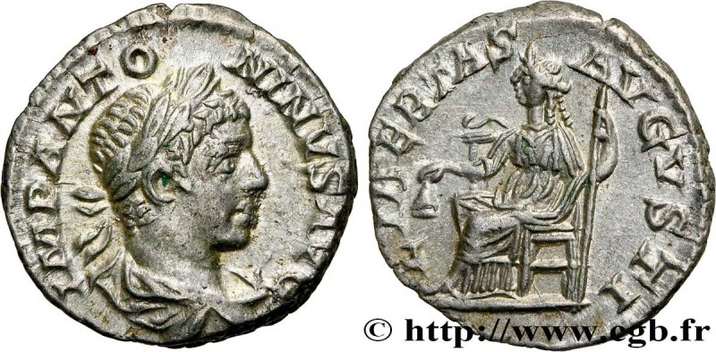 ELAGABALUS
Type : Denier 
Date : juillet - septembre 
Date : 219 
Mint name / To...