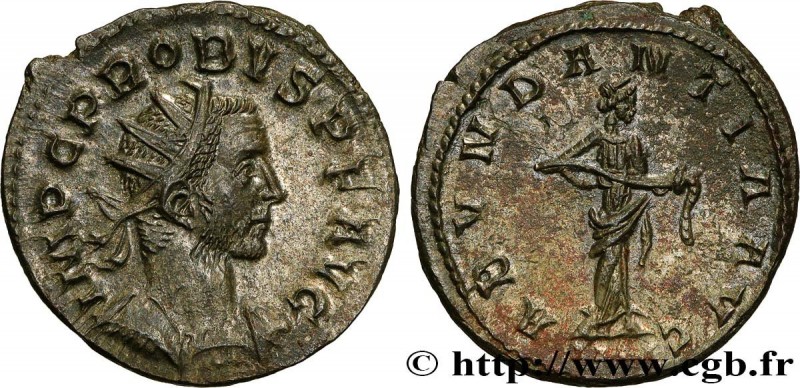 PROBUS
Type : Aurelianus 
Date : 277 
Mint name / Town : Lyon 
Metal : billon 
M...