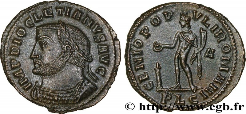 DIOCLETIAN
Type : Follis ou nummus 
Date : 302 - mi 304 
Date : 300 - mi 304 
Mi...