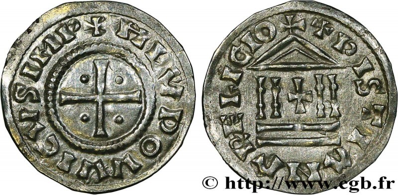 LOUIS THE PIOUS
Type : Denier à la légende chrétienne 
Date : c. 822-840 
Date :...