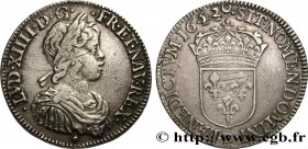 LOUIS XIV "THE SUN KING"
Type : Demi-écu à la mèche courte 
Date : 1652 
Mint name / Town : Lyon 
Quantity minted : 10592 
Metal : silver 
Millesimal ...
