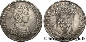 LOUIS XIV "THE SUN KING"
Type : Douzième d'écu à la mèche courte 
Date : 1644 
Mint name / Town : Lyon 
Quantity minted : 903228 
Metal : silver 
Mill...