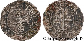 AQUITAINE - DUCHY OF AQUITAINE - EDWARD III OF ENGLAND
Type : Denier au léopard, 3e type 
Date : n.d. 
Metal : silver 
Diameter : 18  mm
Orientation d...