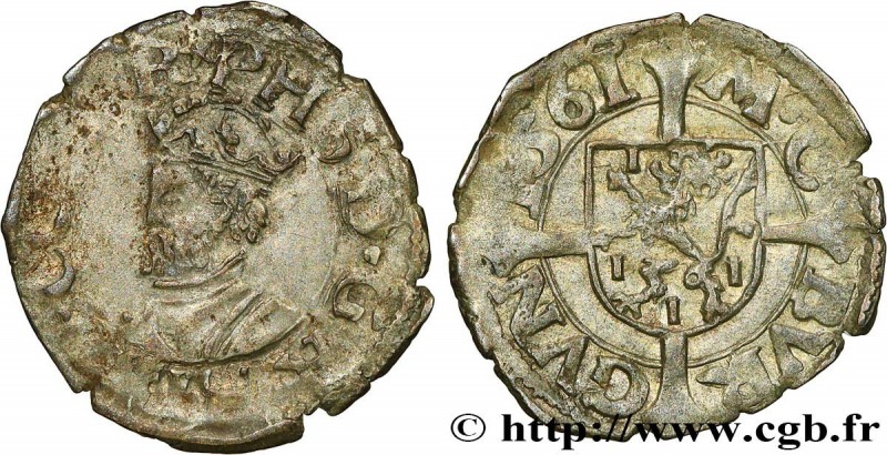 COUNTY OF BURGUNDY - PHILIP II OF SPAIN
Type : Petit blanc ou demi-carolus 
Date...