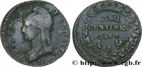 DIRECTOIRE
Type : Cinq centimes Dupré, grand module, double frappe 
Date : An 7/5 (1798-1799) 
Mint name / Town : Paris/Orléans 
Quantity minted : ---...