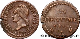 DIRECTOIRE
Type : Un centime Dupré 
Date : An 6 (1797-1798) 
Mint name / Town : Paris 
Quantity minted : --- 
Metal : copper 
Diameter : 18  mm
Orient...