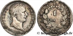 PREMIER EMPIRE / FIRST FRENCH EMPIRE
Type : 1 franc Napoléon Ier tête laurée, Empire français 
Date : 1813 
Mint name / Town : Rouen 
Quantity minted ...