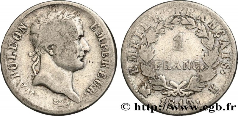 PREMIER EMPIRE / FIRST FRENCH EMPIRE
Type : 1 franc Napoléon Ier tête laurée, Em...