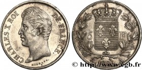 CHARLES X
Type : 5 francs Charles X, 2e type 
Date : 1829 
Mint name / Town : Paris 
Quantity minted : 4.826.072 
Metal : silver 
Diameter : 37  mm
Or...