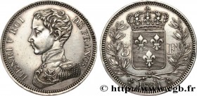 HENRY V COUNT OF CHAMBORD
Type : 5 Francs 
Date : 1831 
Quantity minted : --- 
Metal : silver 
Diameter : 37  mm
Orientation dies : 6  h.
Weight : 24,...