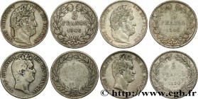 LOUIS-PHILIPPE I
Type : Lot de quatre pièces de 5 francs Louis-Philippe 
Date : n.d. 
Mint name / Town : s.l. 
Quantity minted : --- 
Metal : silver 
...