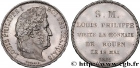 LOUIS-PHILIPPE I
Type : Monnaie de visite, module de 5 francs, pour Louis-Philippe à la Monnaie de Rouen 
Date : 1831 
Mint name / Town : Rouen 
Quant...