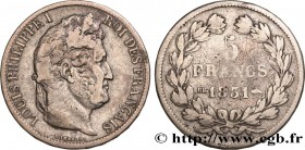 LOUIS-PHILIPPE I
Type : 5 francs Ier type Domard, tranche en relief 
Date : 1831 
Mint name / Town : Strasbourg 
Quantity minted : 981384 
Metal : sil...