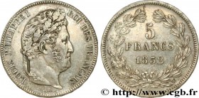 LOUIS-PHILIPPE I
Type : 5 francs IIe type Domard 
Date : 1832 
Mint name / Town : Lille 
Quantity minted : 4481647 
Metal : silver 
Millesimal finenes...