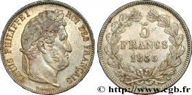 LOUIS-PHILIPPE I
Type : 5 francs IIe type Domard 
Date : 1835 
Mint name / Town : Bordeaux 
Quantity minted : 927243 
Metal : silver 
Millesimal finen...