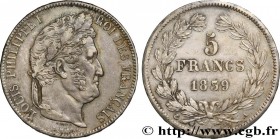 LOUIS-PHILIPPE I
Type : 5 francs IIe type Domard 
Date : 1839 
Mint name / Town : Paris 
Quantity minted : 5089645 
Metal : silver 
Millesimal finenes...
