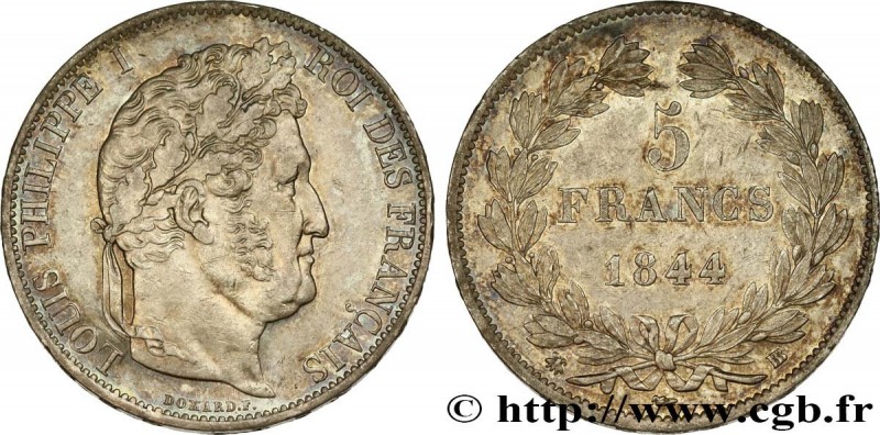 LOUIS-PHILIPPE I
Type : 5 francs IIIe type Domard 
Date : 1844 
Mint name / Town...