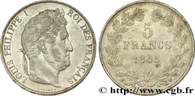 LOUIS-PHILIPPE I
Type : 5 francs IIIe type Domard 
Date : 1845 
Mint name / Town : Lille 
Quantity minted : 11.128.840 
Metal : silver 
Millesimal fin...