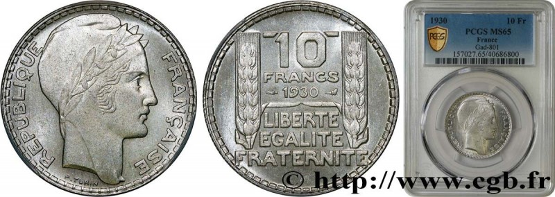 III REPUBLIC
Type : 10 francs Turin 
Date : 1930 
Quantity minted : 36.986.163 
...