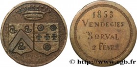 LOVE AND MARRIAGE
Type : Médaille de mariage 
Date : 1853 
Metal : bronze 
Diameter : 31,5  mm
Weight : 15,19  g.
Edge : maclée 
Obverse legend : Anép...