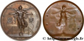 SECOND EMPIRE
Type : Médaille, tirage uniface du revers, télégraphie électrique 
Date : 1866 
Metal : copper 
Diameter : 73,5  mm
Engraver : Bovy 
Wei...