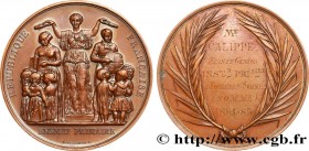 III REPUBLIC
Type : Médaille d’enseignement primaire 
Date : 1885 
Mint name / Town : 80 - Fontaine-sur-Somme 
Metal : copper 
Diameter : 51  mm
Engra...