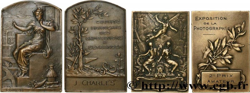 III REPUBLIC
Type : Lot de 2 plaques, Expositions 
Date : n.d. 
Metal : bronze 
...