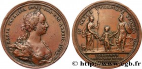AUSTRIA - KINGDOM OF BOHEMIA - MARIA-THERESA
Type : Médaille, Naissance du prince héritier Josef 
Date : (1741) 
Metal : copper 
Diameter : 44  mm
Eng...